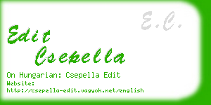 edit csepella business card